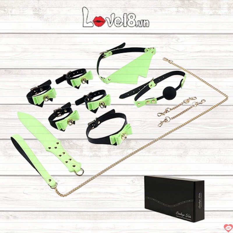 Set đồ chơi bạo dâm dạ quang 7 món quyến rũ kích thích mạnh