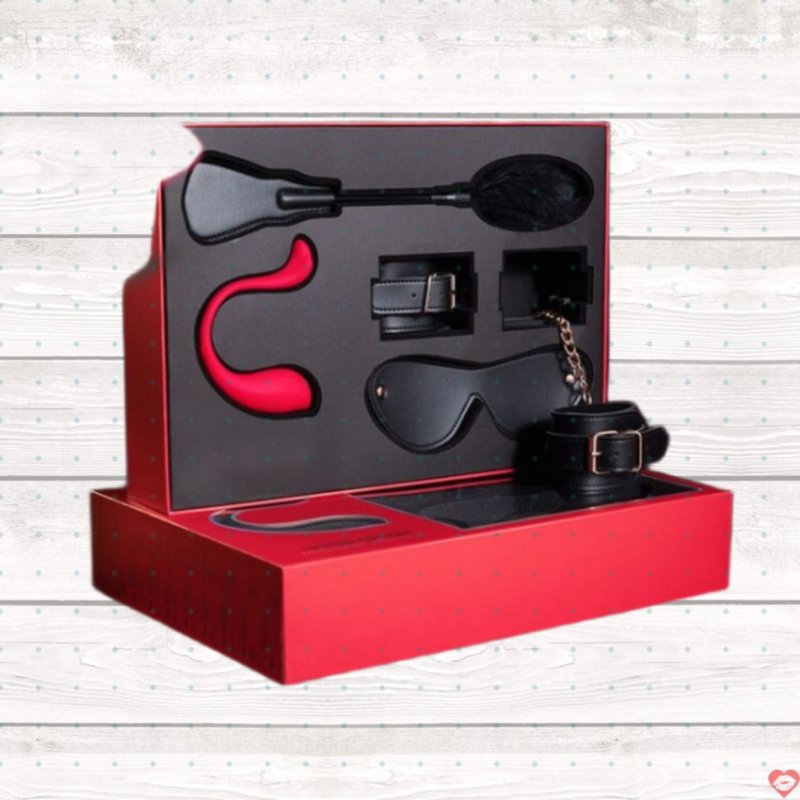 Hộp Quả Tặng Cao Cấp Gồm Set BDSM - Trứng Rung Svakom Phoenix Neo Điều Khiển Qua Điện Thoại -