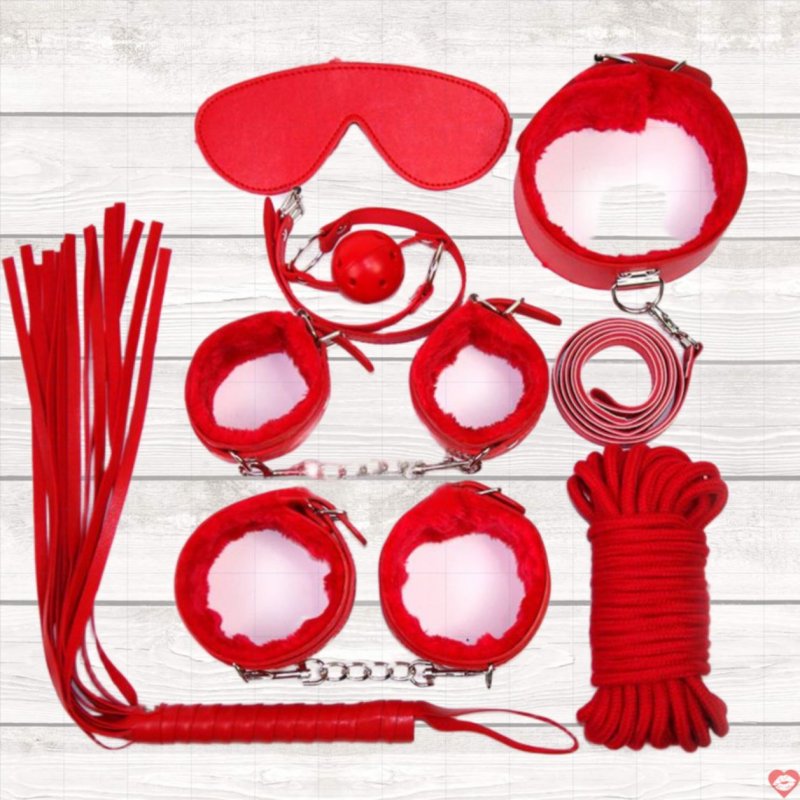 Đồ chơi BDSM – Bộ dụng cụ 7 món lót lông BDSM 03