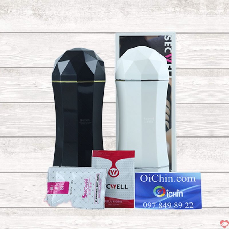 Âm đạo giả 2 đầu Secwell rung mềm mịn khít chặt siêu sướng 