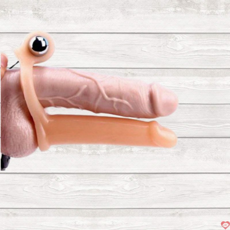 Dương vật phụ quai đeo rung mạnh Get Lock BD24 – Súng hai nòng kích thích 