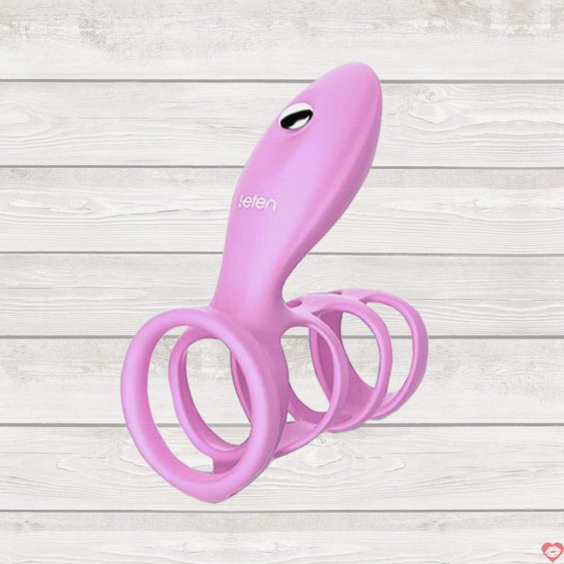 Vòng rung đeo bìu dương vật Leten Thunder cao cấp kích thích mạnh 