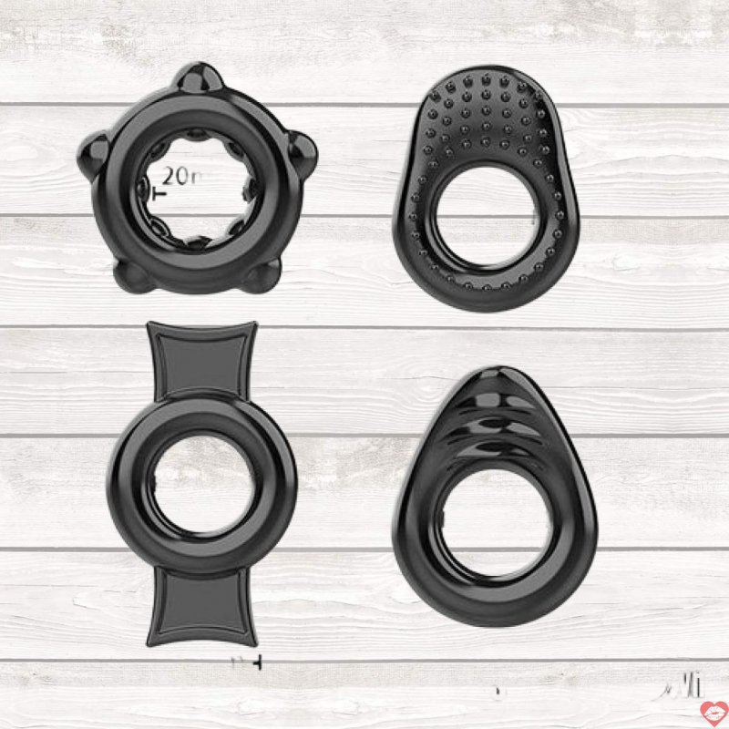 Bộ 4 vòng silicone chống xuất tinh sớm kéo dài quan hệ 