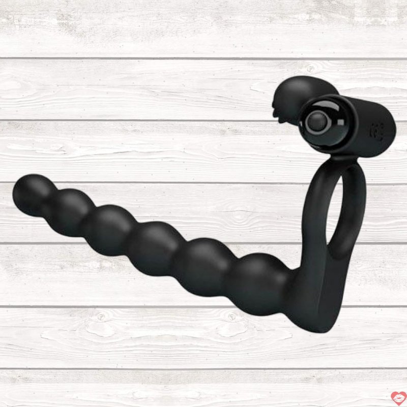 Vòng rung Prettylove Hercules Penis III 3in1 kích thích hậu môn 