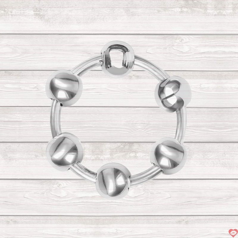 Vòng đeo kéo dài thời gian inox 6 bi cao cấp tăng khoái cảm nam 