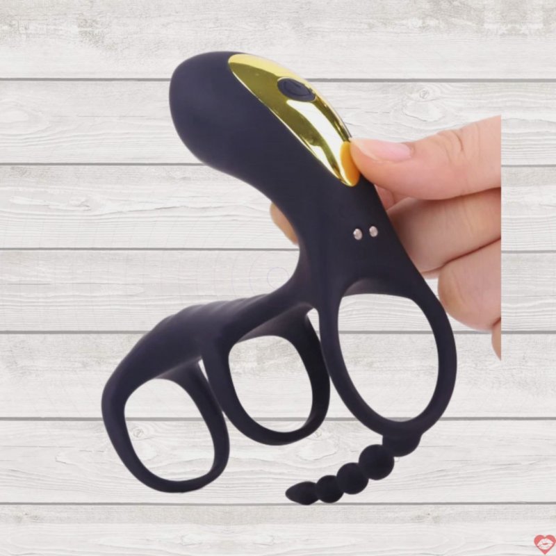 Penis Testicle Stimulator rung thổi âm vật tăng khoái cảm kéo dài 