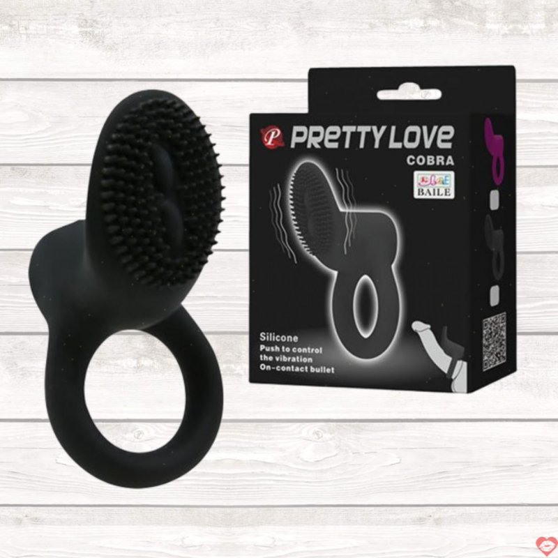 Vòng rung lưỡi liếm Pretty Love Cobra nhiều gai kích thích cực phê 