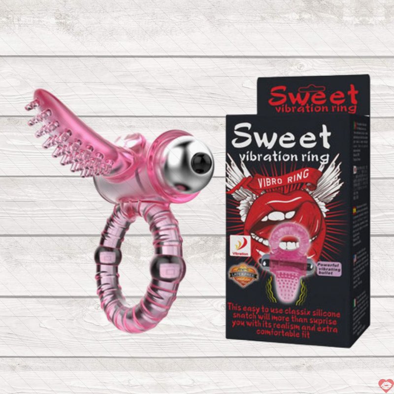 Vòng Rung Kết Hợp Lưỡi Liếm Âm Đạo Sweet Vibration Ring Lybaile