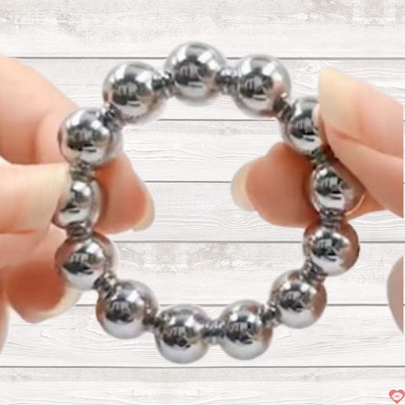Vòng Bi Inox Kiểu Chuỗi Đeo Dương Vật Làm Sướng Âm Hộ Nữ