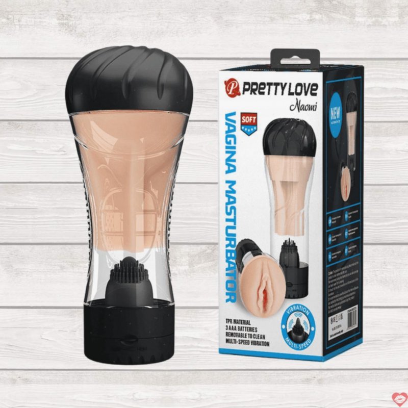 Âm đạo giả Pretty Love Naomi silicon mềm mại rung mạnh kích thích 