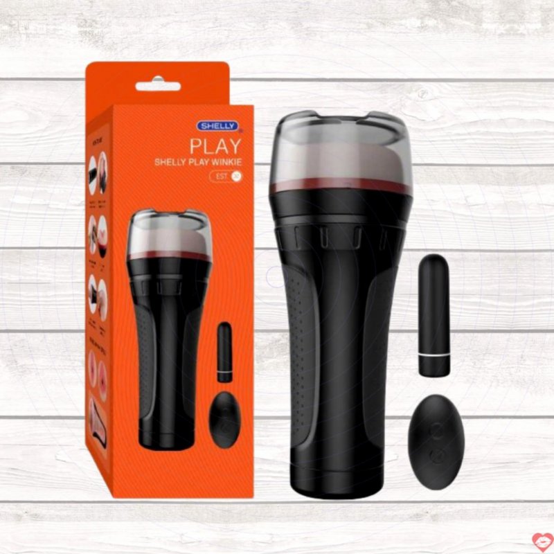 Âm đạo giả đa năng Shelly Play Winkie rung mạnh máy chơi tình dục 