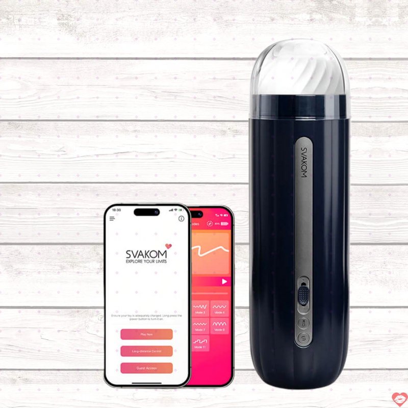 SVAKOM Hannes Neo máy thủ dâm nam điều khiển app rung sưởi ấm 