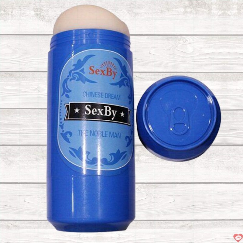 Âm đạo giả hình lon bia Sexby, rung mạnh, thủ dâm an toàn 