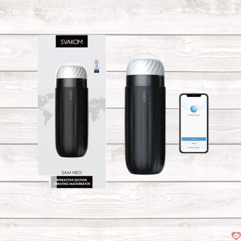 Svakom Sam Neo cốc thủ dâm thông minh rung hút co bóp điều khiển App cao cấp 