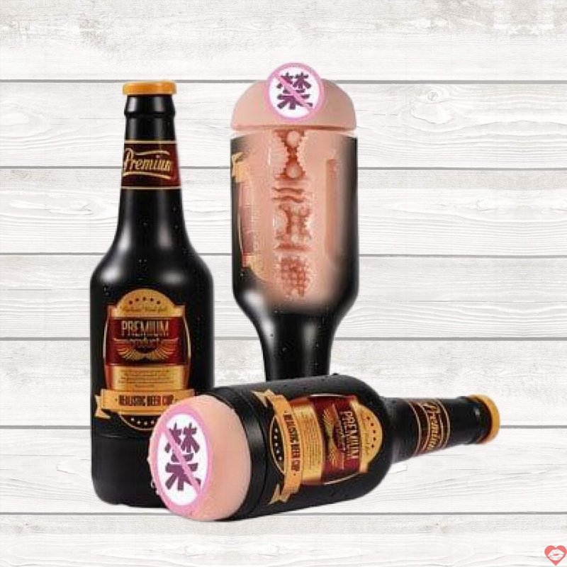 Đồ chơi người lớn âm đạo giả ngụy trang chai bia Prenium