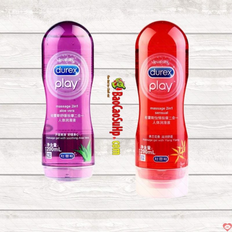 Gel bôi trơn Durex Play Aloe Vera 2in1 200ml siêu mượt dịu nhẹ 
