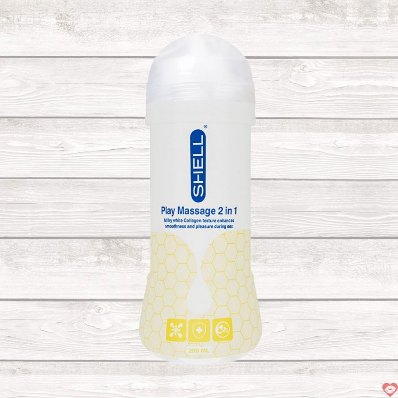 Gel bôi trơn Shell Play 2 in 1 Collagen 200ml mềm mượt kích thích 