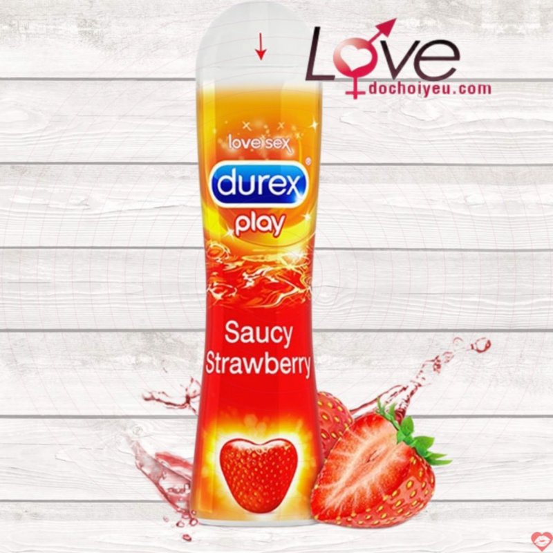 Gel bôi trơn Durex Play hương dâu 100ml tăng khoái cảm tình yêu 