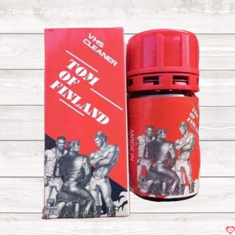 Popper VHS Cleaner Tom Of Finland Đỏ 40ml Hương Mạnh Mẽ Tăng Khoái 