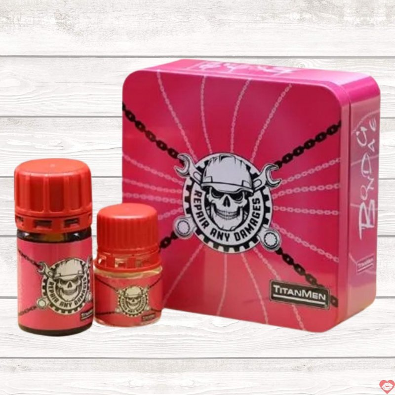 Popper Titanmen Đầu Lâu Hồng Cực Mạnh Combo 40ml + 20ml