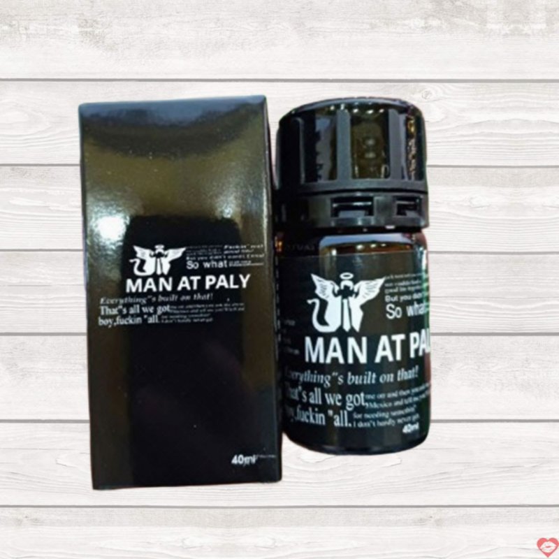 Popper MAN AT PALY 40ml Đen Mùi Dịu Phê Mạnh Chống Lờn