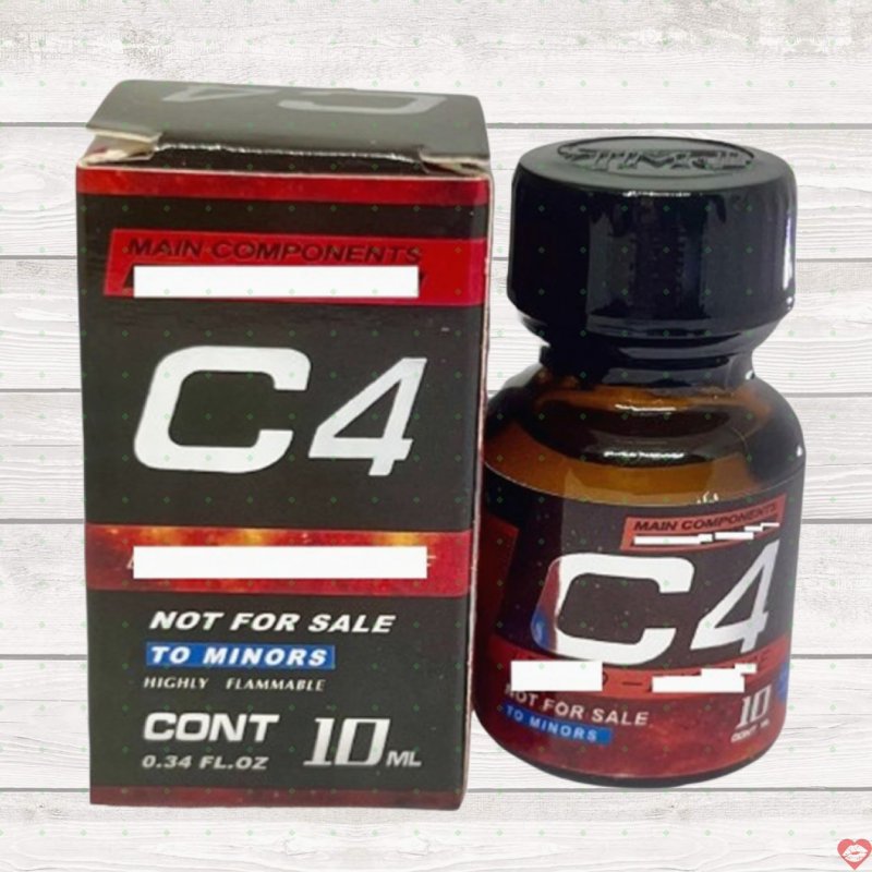 Popper C4 Đỏ Chai Ngắn Có Hộp 10ml