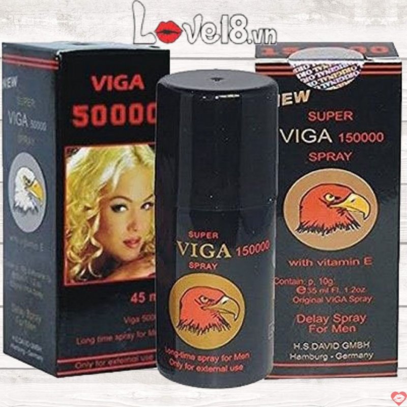Chai Xịt Kéo Dài Super Viga 150000 Hàng Đức Chính Hãng 