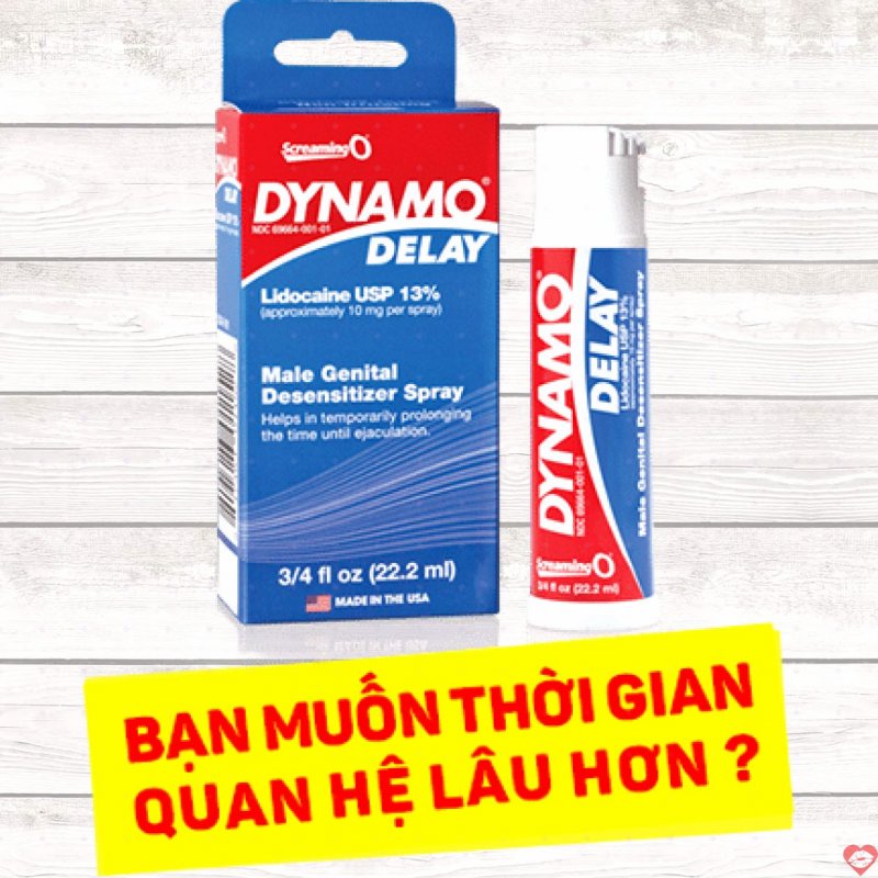 Chai xịt Dynamo kéo dài thời gian quan hệ nam giới hiệu quả 