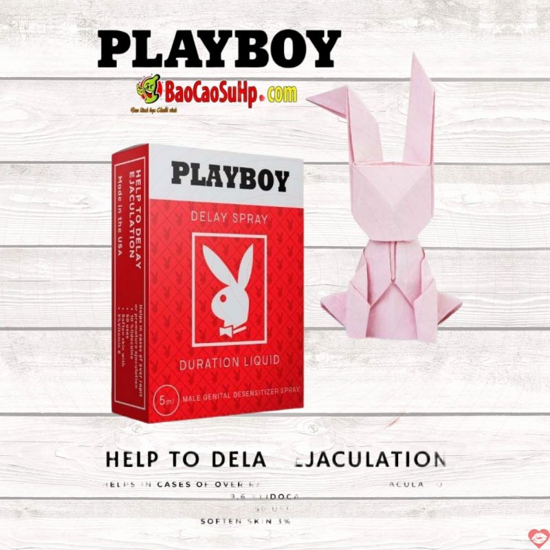 Chai xịt Playboy Red Vid vitamin E đỏ tăng cường sinh lý kéo dài quan hệ 