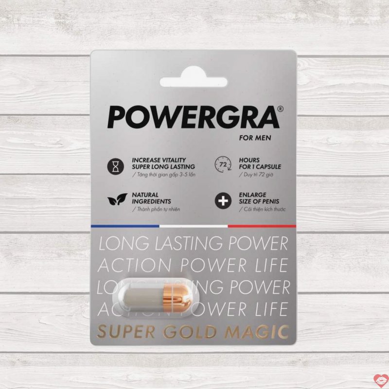 Viên uống Powergra tăng kích thước kéo dài thời gian mạnh mẽ 