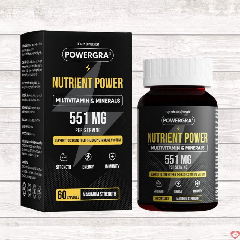 Viên uống vitamin tổng hợp Powergra Nutrient Power tăng đề kháng 