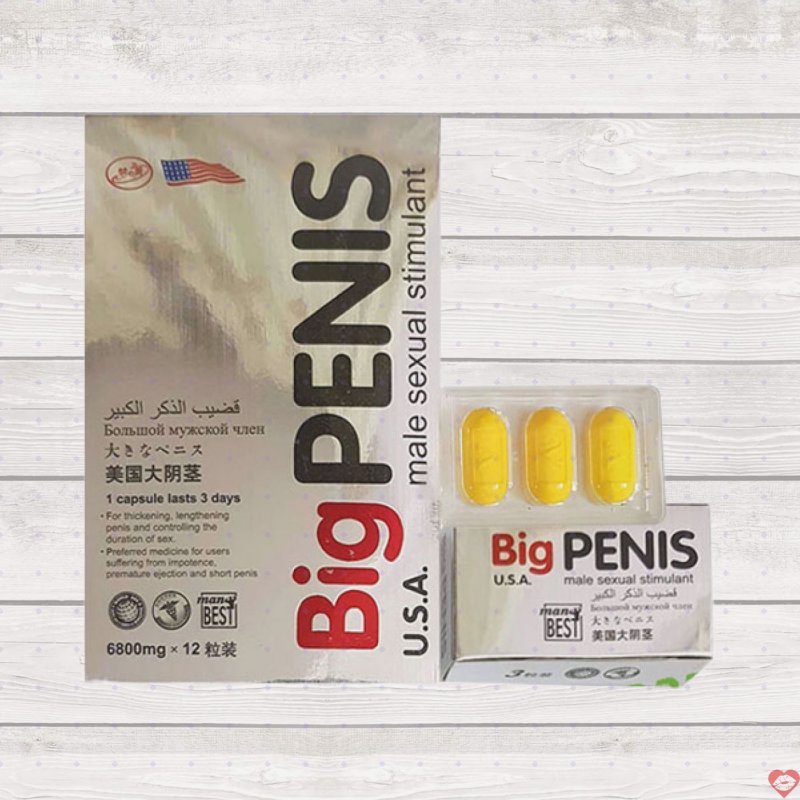 Thuốc cường dương big penis tăng cường sinh lý tăng kích thước kéo dài 