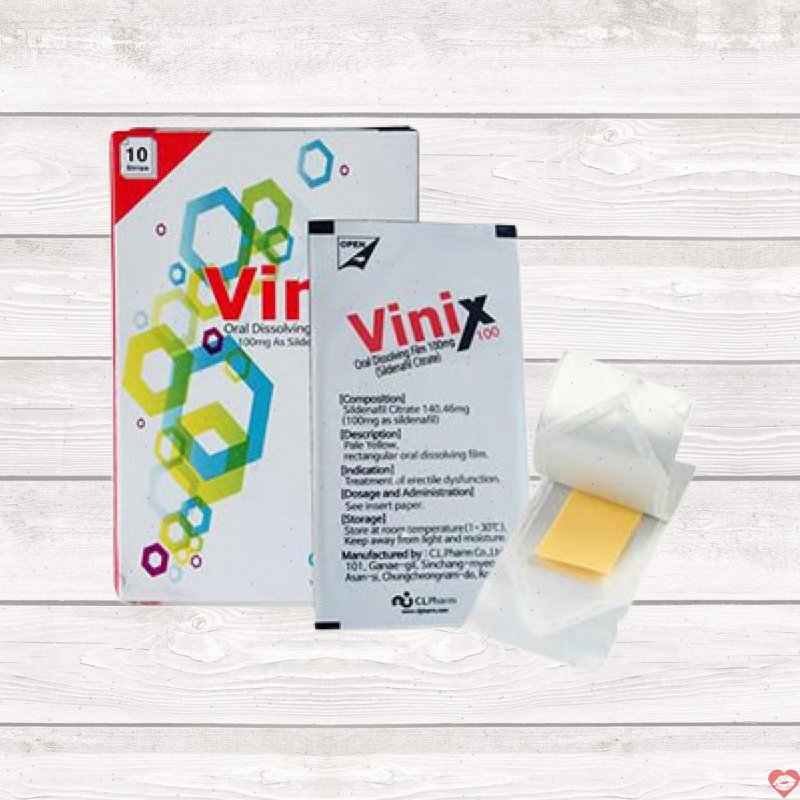 Tem ngậm Vinix 100mg tăng cường cương dương hiệu quả nhanh 