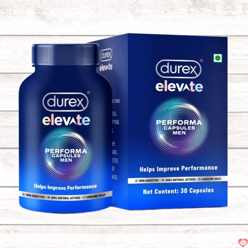 Viên Uống Durex Elevate Tăng Cường Sinh Lý Nam Hộp 30 Viên 