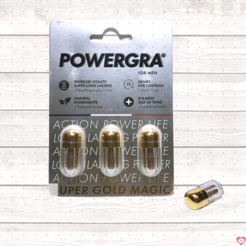 Powergra tăng cường sinh lý nam giới tăng cường cương dương bền lâu 