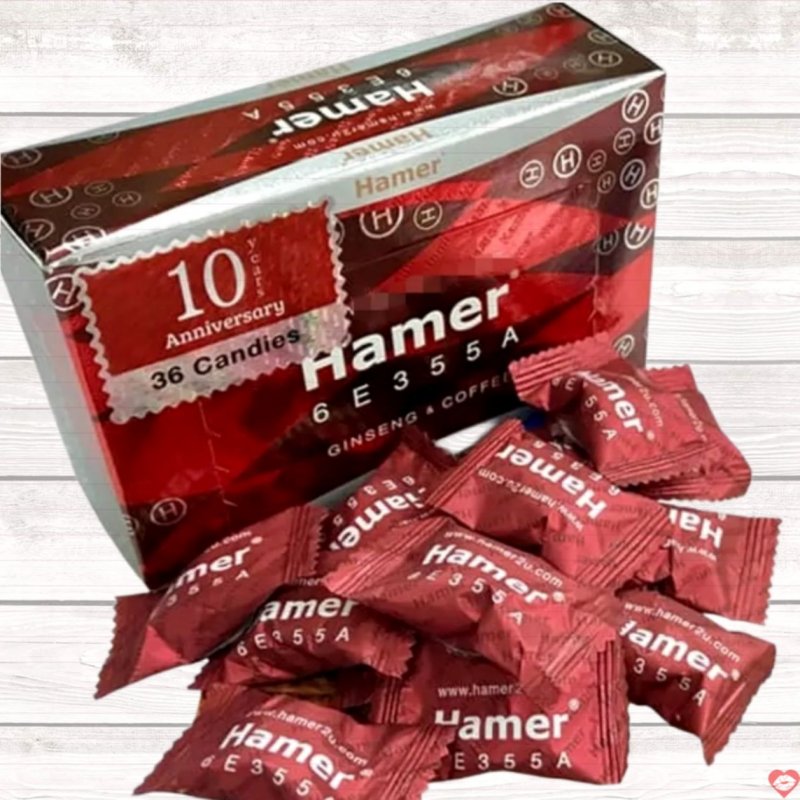 Kẹo sâm cafe Hammer 6E355A tăng cường sinh lý nam bổ sức khỏe 