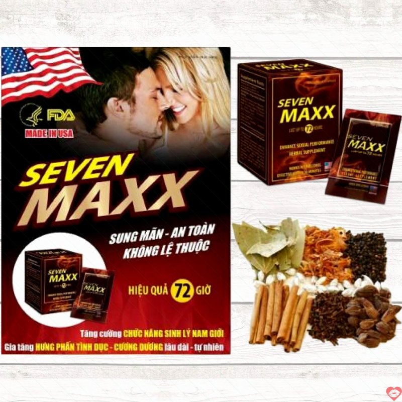 Thảo Dược Cường Dương USA Chính Hãng Seven Max Tăng Sinh Lý Nam 