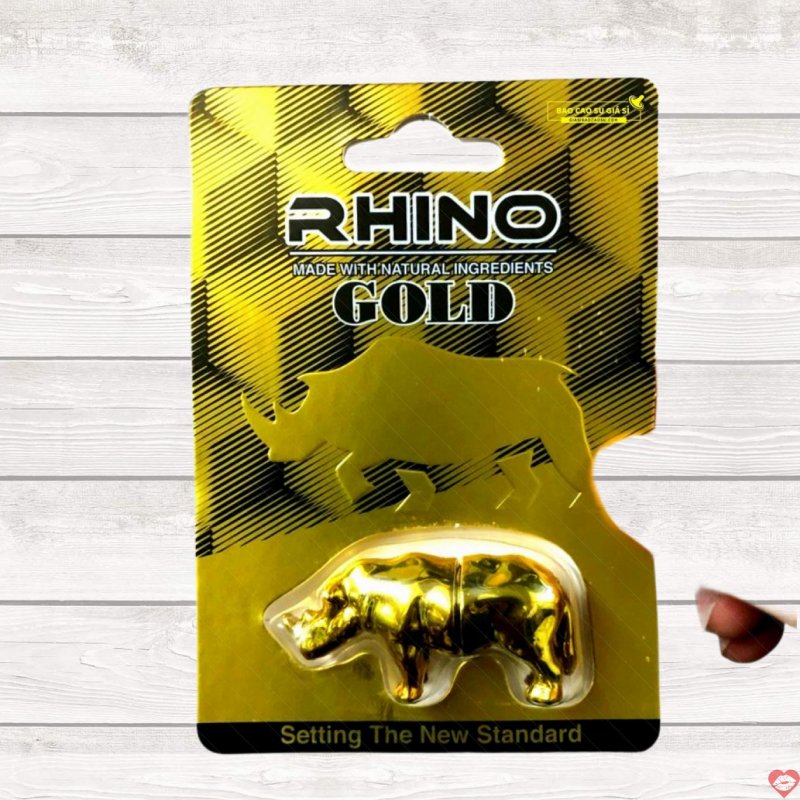 Rhino Gold Vỉ 1 Viên tăng cường sinh lực nam mạnh mẽ an toàn 