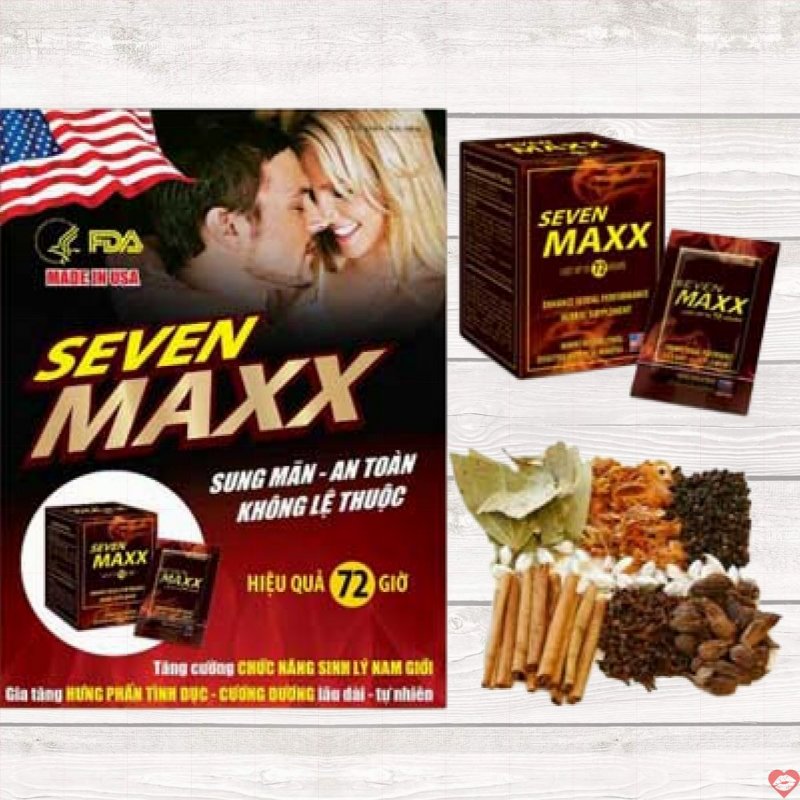 SL13 Tăng cường sinh lý nam tự nhiên Sevenmax cao cấp