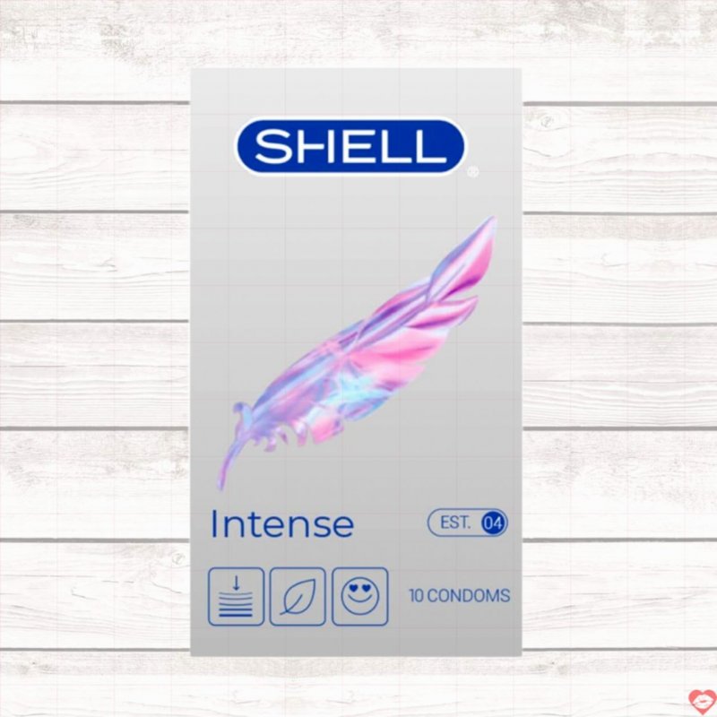 Bao cao su Shell Intense siêu mỏng 04mm hộp 10 cái chất lượng cao 