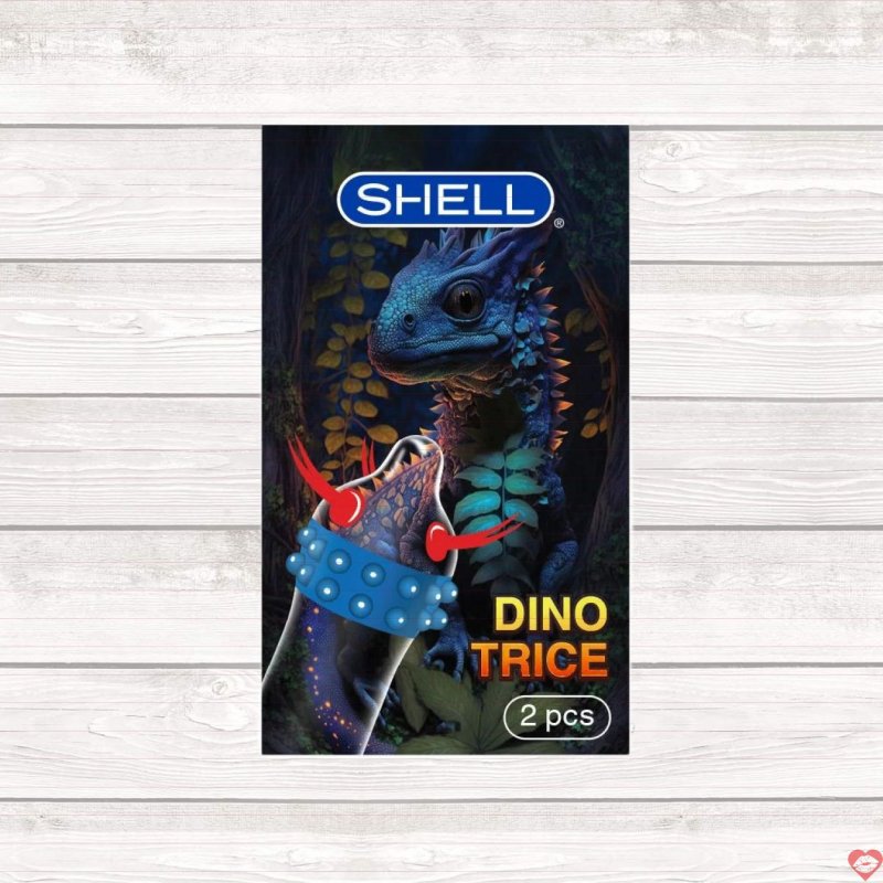 Bao cao su Shell Dino Trice gai bi lớn siêu kích thích an toàn 