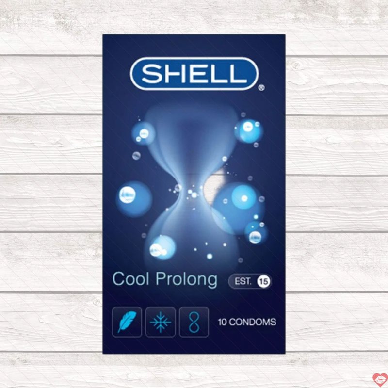 Bao cao su Shell Cool Prolong siêu mỏng bạc hà mát lạnh kéo dài 