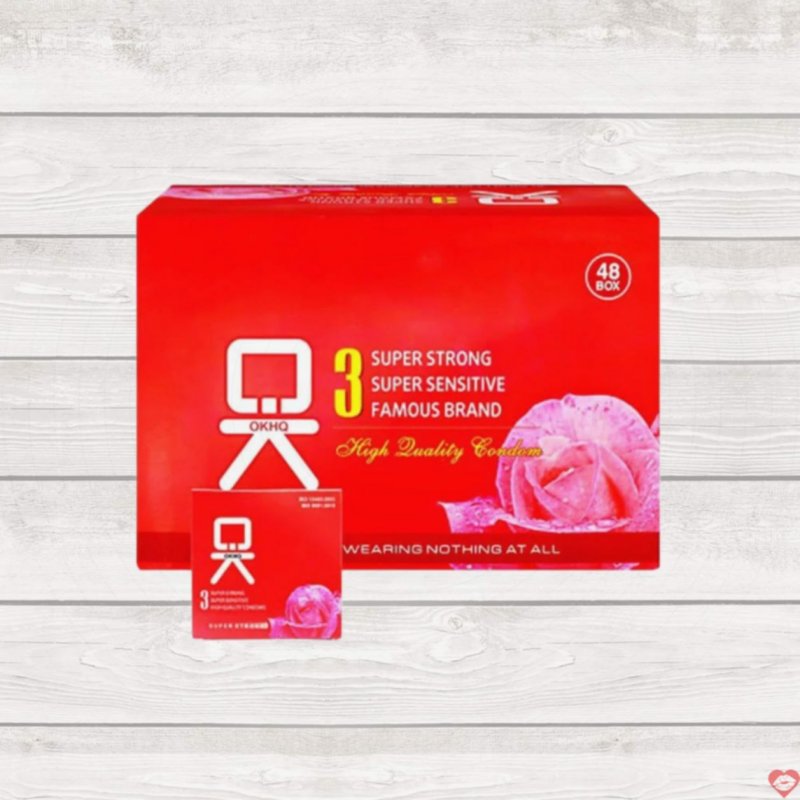 Bao cao su OKHQ không mùi 144 cái siêu mỏng an toàn thoải mái 