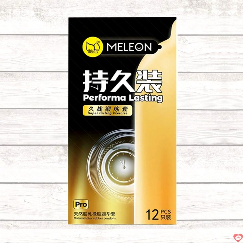 Bao cao su Meleon kéo dài thời gian Lasting Pro hộp 12 cái an toàn 