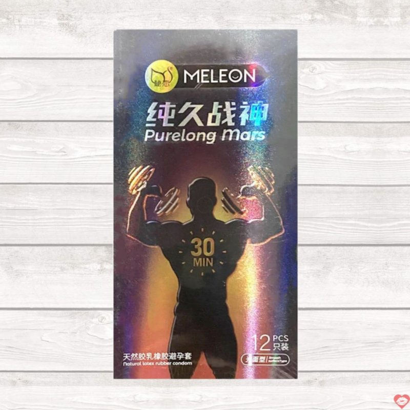 Bao cao su Meleon Purelong Mars 30 Min Hộp 12 cái Kéo dài thời gian 