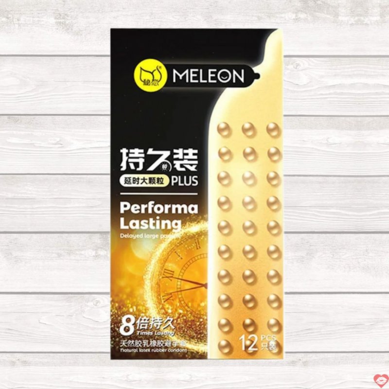 Bao cao su Meleon Performa Lasting 8 lần Hạt nổi lớn Kéo dài quan hệ 
