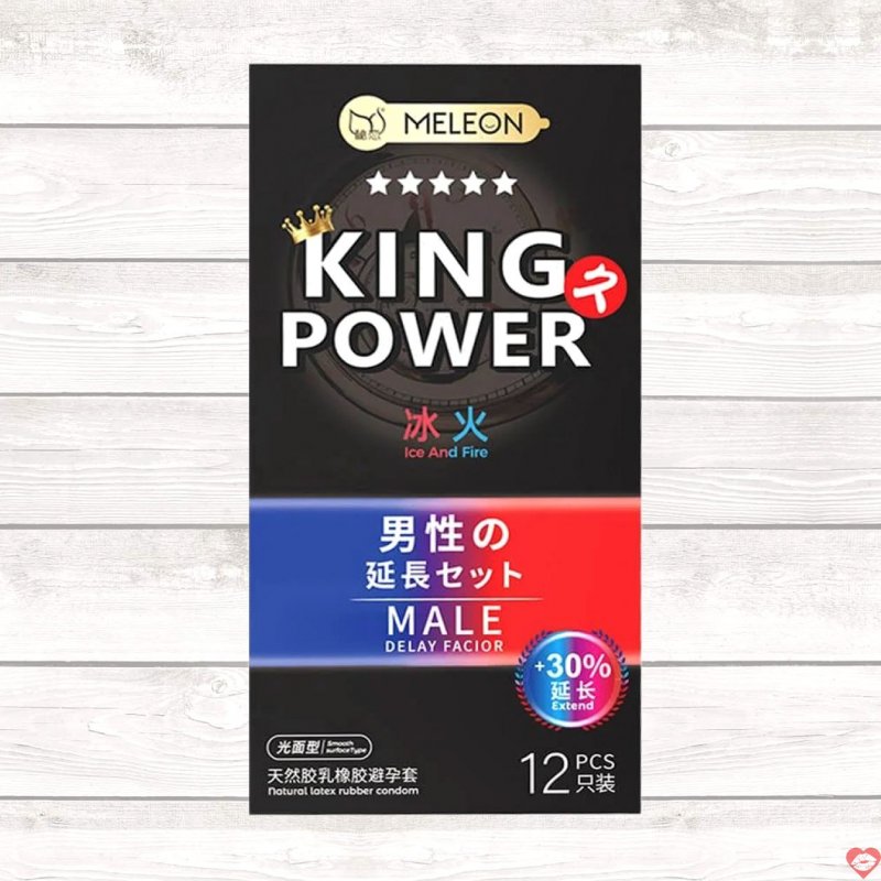Bao cao su Meleon King Power Ice And Fire kéo dài 30% cảm giác mới lạ 