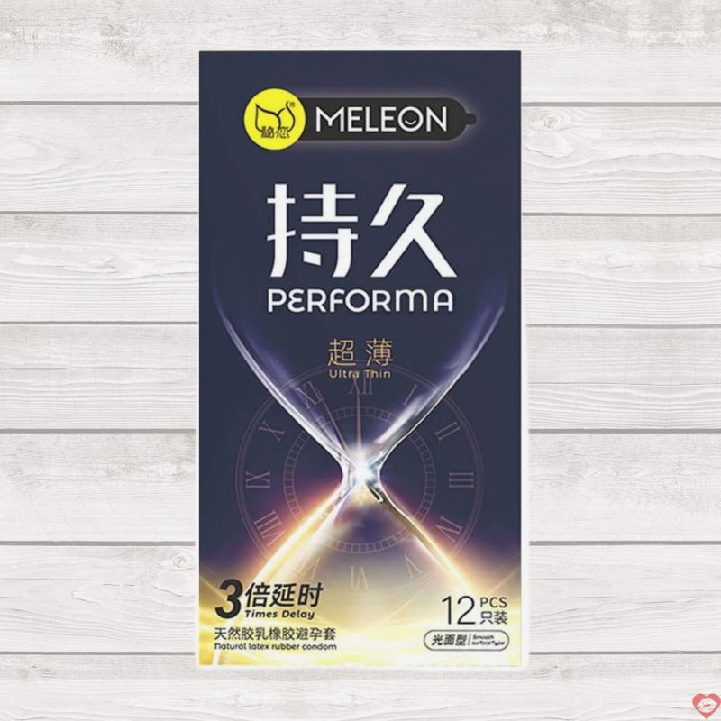Bao cao su Meleon Ultra Thin siêu mỏng kéo dài thời gian lâu hơn 3 lần hộp 12 