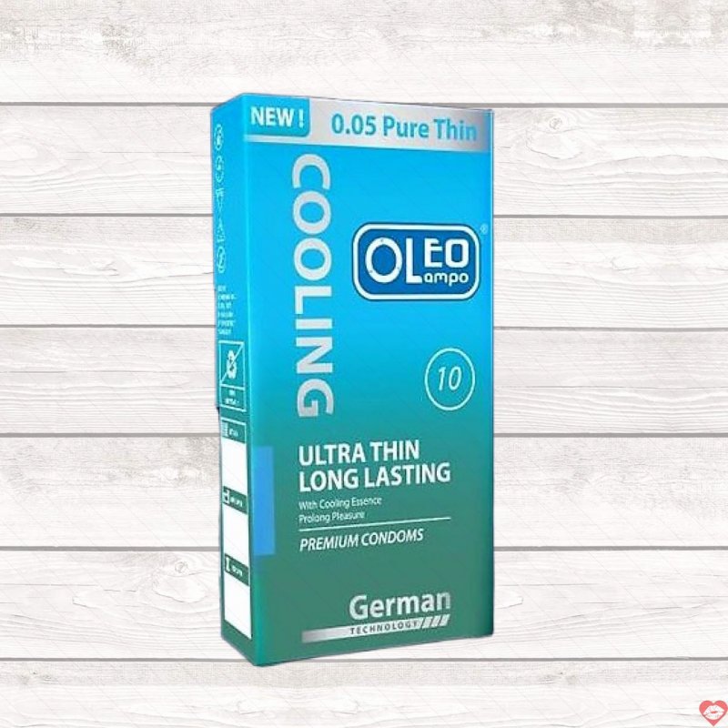 Bao cao su Oleo Cooling siêu mỏng mát lạnh kéo dài thời gian quan hệ 
