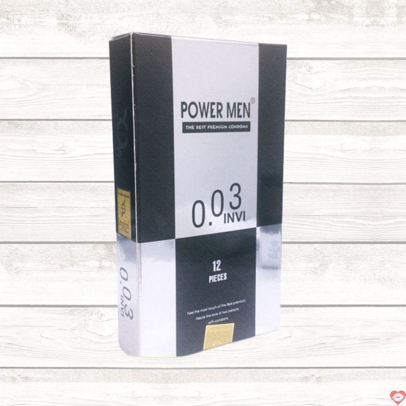 Bao cao su siêu mỏng Power Men 0.03 chất lượng cao gel trơn 